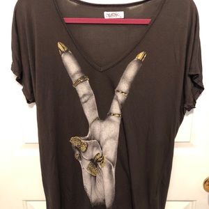 Lauren Moshi Oversized Graphic Tee